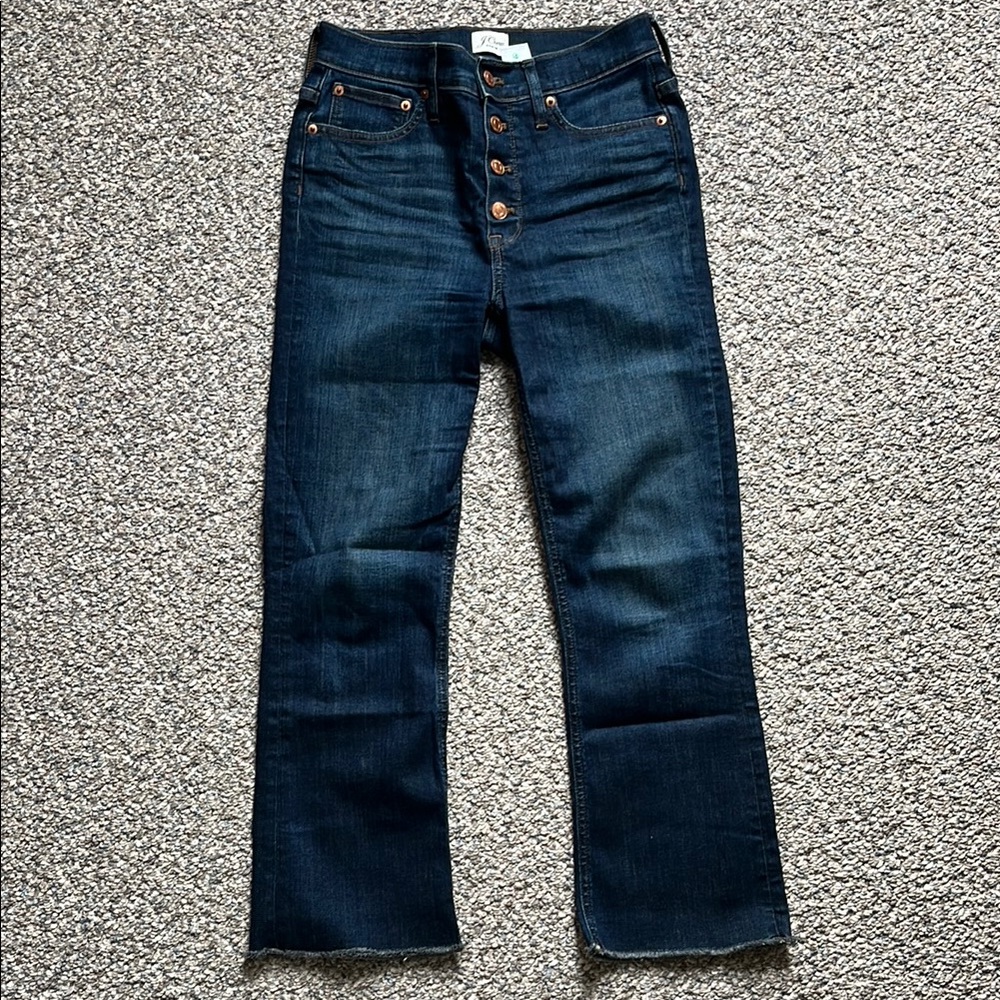 Women's J.Crew 9” Billie Demi boot crop Jeans